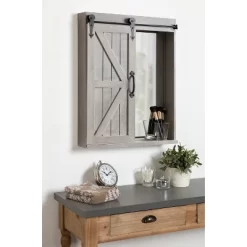 Decorative Wood Wall Storage Cabinet With Vanity Mirror Rustic Gray - Kate & Laurel All Things Decor 9 Decorative Wood Wall Storage Cabinet With Vanity Mirror Rustic Gray - Kate & Laurel All Things Decor -Northlight Store GUEST 48ec0754 2812 44d2 b121 240142e00282