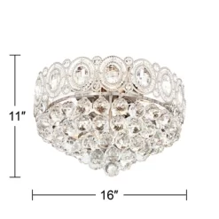 Vienna Full Spectrum Moira Vintage Ceiling Light Flush Mount Fixture 16" Wide Satin Nickel 6-Light Clear Crystal Balls For Bedroom Kitchen Living Room 10 Vienna Full Spectrum Moira Vintage Ceiling Light Flush Mount Fixture 16" Wide Satin Nickel 6-Light Clear Crystal Balls For Bedroom Kitchen Living Room -Northlight Store GUEST 4900b584 2720 444e 9503 c33ad1b7d94d