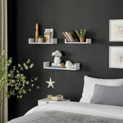 3pc Aalto U-Shaped Floating Wall Shelf Set - Danya B. 21 3pc Aalto U-Shaped Floating Wall Shelf Set - Danya B. -Northlight Store GUEST 4917093f 5452 4004 9be0 8a37b9d2d7b6