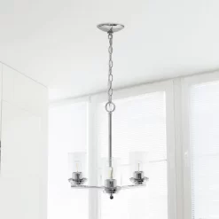 3-Light 15" Classic Contemporary Clear Glass/Metal Hanging Pendant Chandelier - Lalia Home -Northlight Store GUEST 49a7d3fd ba12 4bdb 94d0 b161e9b3050f