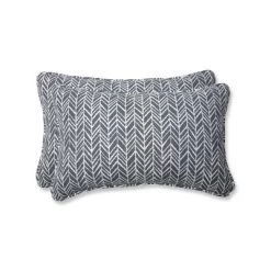 Outdoor/Indoor Herringbone Rectangular Throw Pillow Set Of 2 - Pillow Perfect -Northlight Store GUEST 4a0f7a09 0239 411b 8b69 991d7e845000