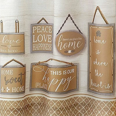 Kate Aurora Modern Farmhouse Complete 3 Piece Rod Pocket Tier And Valance Kitchen Curtain Set 3 Kate Aurora Modern Farmhouse Complete 3 Piece Rod Pocket Tier And Valance Kitchen Curtain Set - Image 3