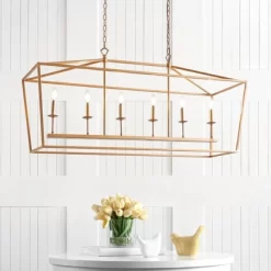 49" LED Metal Pagoda Linear Lantern Pendant - Jonathan Y -Northlight Store GUEST 4a4608b7 4dca 4a50 b5b4 441100aafdf1