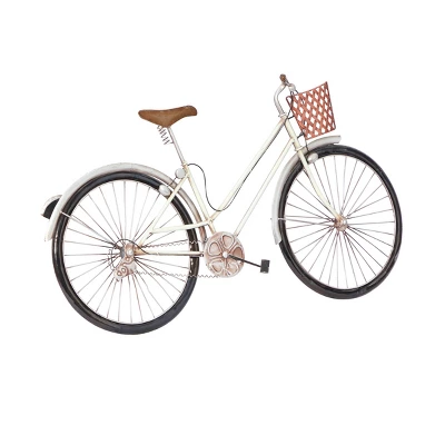 Metal Bike Wall Decor With Seat, Basket And Handles - Olivia & May 7 Metal Bike Wall Decor With Seat, Basket And Handles - Olivia & May - Image 7