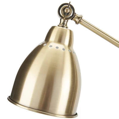 54" Metal Swing Arm Reading Floor Lamp - Nourison 4 54" Metal Swing Arm Reading Floor Lamp - Nourison - Image 4