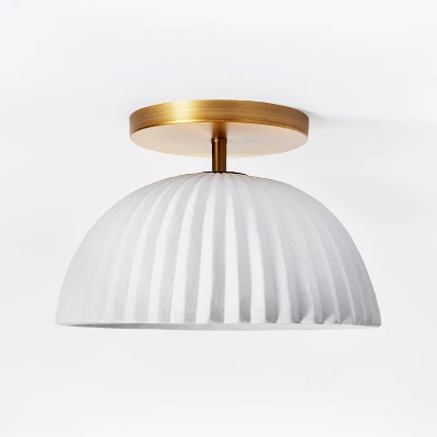 Scalloped Semi-Flush Mount Ceiling Light - Threshold™ Designed With Studio McGee 5 Scalloped Semi-Flush Mount Ceiling Light - Threshold™ Designed With Studio McGee - Image 5