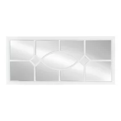 13" X 30" Cassat Framed Wall Accent Mirror White - Kate And Laurel