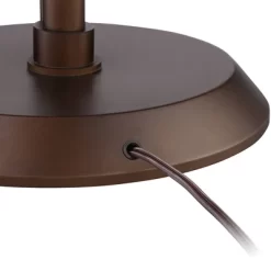 Possini Euro Design Traverse Modern Floor Lamp With LED Gooseneck Reading Light 64" Tall Oil Rubbed Bronze Oatmeal Drum Shade For Living Room Bedroom -Northlight Store GUEST 4ec5d0b5 6340 43e1 bcb6 5d2b24725ae2