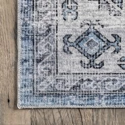 NuLOOM Eva Machine Washable Vintage Faded Medallion Area Rug -Northlight Store GUEST 4ef712e4 3924 4efe 9388 2a5a9fa3b741