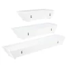 Madison Decorative Wall Ledge Shelf Set Of 3 - White