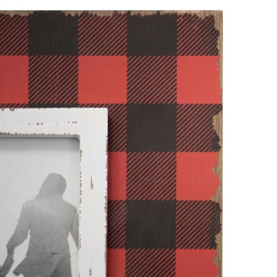 Buffalo Plaid 4x6 Inch Wood Decorative Picture Frame - Foreside Home & Garden 1 Buffalo Plaid 4x6 Inch Wood Decorative Picture Frame - Foreside Home & Garden