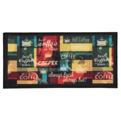 J&V TEXTILES 2-Piece Non Slip Kitchen Mat Rugs Comfort Standing Mats For Home Kitchen Entrance Door Mat (Coffee Kitchen) -Northlight Store GUEST 520f9735 c6d0 4184 8bda 00410bfefe4a