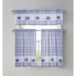 GoodGram Plaid Coffee Time 3 Pc Cafe Kitchen Curtain Tier & Valance Set 7 GoodGram Plaid Coffee Time 3 Pc Cafe Kitchen Curtain Tier & Valance Set -Northlight Store GUEST 52914678 41a7 4fe7 a394 dc3e789b49e7