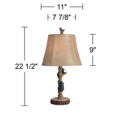 John Timberland Climbing Bears Rustic Accent Table Lamps 22 1/2" High Set Of 2 Brown Faux Wood With USB Charging Port Faux Leather Shade For Desk 12 John Timberland Climbing Bears Rustic Accent Table Lamps 22 1/2" High Set Of 2 Brown Faux Wood With USB Charging Port Faux Leather Shade For Desk -Northlight Store GUEST 52937e50 60d5 4ec5 8e93 a6ca4deeeca4