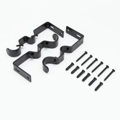 Kenney Mission 1" Premium Decorative Window Double Curtain Rod, 66-120", Oil Rubbed Bronze