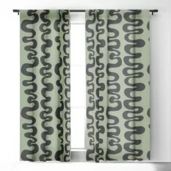 Camilla Foss Brook 84" X 50" Single Panel Blackout Window Curtain - Deny Designs