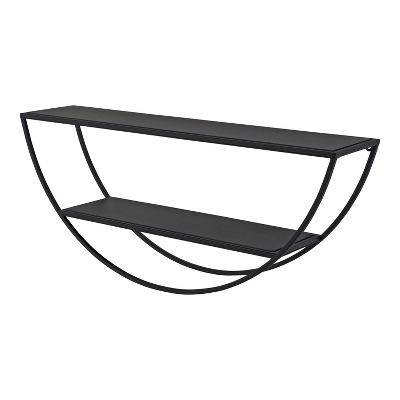 26" X 11" Tancill Half Circle Wall Shelf - Kate & Laurel All Things Decor 5 26" X 11" Tancill Half Circle Wall Shelf - Kate & Laurel All Things Decor - Image 5