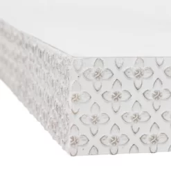 Small Embossed Wood Floating Decorative Wall Shelf White - American Art Decor 6 Small Embossed Wood Floating Decorative Wall Shelf White - American Art Decor -Northlight Store GUEST 5625bd67 d18e 4d83 8644 6d407b56f919