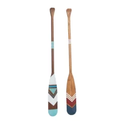 Set Of 2 Wood Paddle Novelty Canoe Oar Wall Decors With Arrow And Stripe Patterns - Olivia & May -Northlight Store GUEST 56e0a1ce d425 47b2 b439 f4a9de1403de