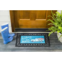 Evergreen Indoor Outdoor Doormat Bundle Set Of 5 - Frame And 4 Welcome Seasonal Inserts Pumpkins Blue Truck Welcome Snowmen -Northlight Store GUEST 573564b5 df6f 4d01 829e 61b83e3a6075