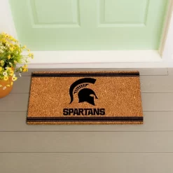 Evergreen Michigan State University Logo Turf Mat, Brown- 28 X 16 Inches Indoor Outdoor Doormat -Northlight Store GUEST 580ecafb 528a 44df 9a4a 2db043393455