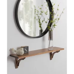 36" Corblynd Traditional Wood Wall Shelf Rustic Brown - Kate & Laurel All Things Decor -Northlight Store GUEST 5916a0ea c577 4fa6 876d 25dbe740f8b1