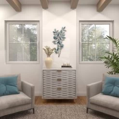 Metal Leaf Wall Decor With Gold Accent Blue - Olivia & May -Northlight Store GUEST 5b1e4385 bae0 4a03 8e94 deccaf049c62