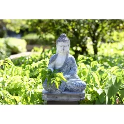Techko Maid Meditating Resin Buddha Solar Outdoor Garden Statue Decor With Spotlight -Northlight Store GUEST 5b4072d7 4058 4782 82a4 0da204449585
