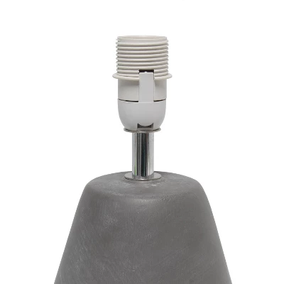 Pinnacle Concrete Table Lamp With Shade White - Simple Designs 4 Pinnacle Concrete Table Lamp With Shade White - Simple Designs - Image 4