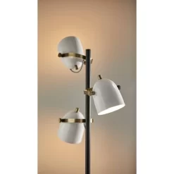 Casey Tree Lamp Black/White/Brass - Adesso -Northlight Store GUEST 60594cbe fa73 4640 b710 9af26216099c