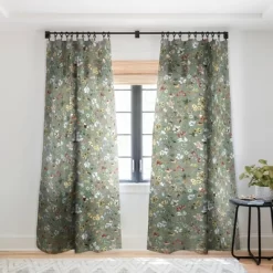 Ninola Design Wild Nature Countryside Green Single Panel Sheer Window Curtain - Deny Designs -Northlight Store GUEST 6217d5ca 824f 479e ad66 d28c1da8b464