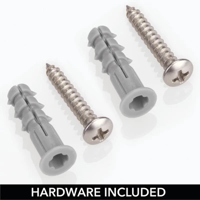 MDesign Metal Storage Organizer Basket With 6 Hooks - Wall Mount 2 MDesign Metal Storage Organizer Basket With 6 Hooks - Wall Mount - Image 2