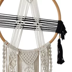 Cotton Macrame Handmade Intricately Weaved Wall Decor With Beaded Fringe Tassels Black - Olivia & May 7 Cotton Macrame Handmade Intricately Weaved Wall Decor With Beaded Fringe Tassels Black - Olivia & May -Northlight Store GUEST 63af0b9c ffbf 43f6 8ac4 338b7e880044