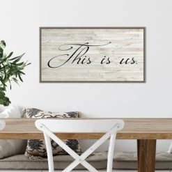 26" X 14" Family Inspiration I By Alicia Ludwig Framed Canvas Wall Art Gray Wash - Amanti Art -Northlight Store GUEST 63eb8b8c 37f0 476c 8528 44811176a3f6