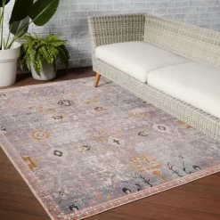 Elva Indoor/Outdoor Oriental Area Rug Purple/Gold - Jaipur Living -Northlight Store GUEST 63f938db fd70 48df 8369 a4256f6eccc7