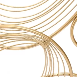 LuxenHome Gold And Black Metal Abstract Rectangular Wall Décor -Northlight Store GUEST 64564786 a017 4e10 8d73 0bf607e99ddc