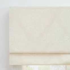 Carlton Damask 100% Total Blackout Cordless Roman Blind And Shade - Eclipse