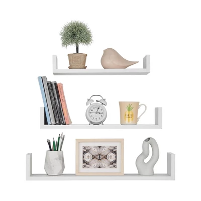 3pc Aalto U-Shaped Floating Wall Shelf Set - Danya B. 10 3pc Aalto U-Shaped Floating Wall Shelf Set - Danya B. - Image 10