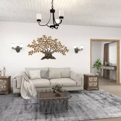 Traditional Metal Tree Indoor Outdoor Wall Decor With Leaves Brown - Olivia & May 32 Traditional Metal Tree Indoor Outdoor Wall Decor With Leaves Brown - Olivia & May -Northlight Store GUEST 65356692 4560 4dce 9756 0859f09fe248