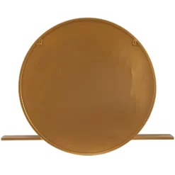 Metal 1 Shelf Wall Mirror Gold - Olivia & May