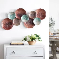 Metal Plate Wall Decor Brown - Olivia & May