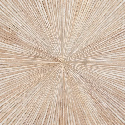 Wood Starburst Handmade Carved Wall Decor Brown - Olivia & May 4 Wood Starburst Handmade Carved Wall Decor Brown - Olivia & May - Image 4