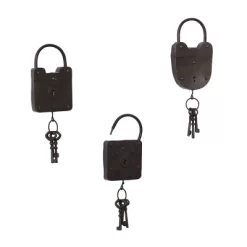 Set Of 3 Metal Keys Wall Decors With Locks Black - Olivia & May 9 Set Of 3 Metal Keys Wall Decors With Locks Black - Olivia & May -Northlight Store GUEST 692e758d 8d81 4932 99c2 097ddd999a00