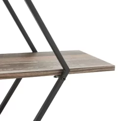 3-Tier Antigua Crossed Double Diamond Wall Shelf Unit Black/Rustic - Danya B. -Northlight Store GUEST 6a1ced27 6236 4aa3 9ea2 26a96b9a5ab8