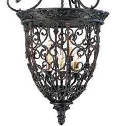 Franklin Iron Works French Scroll Rubbed Bronze Chandelier 22 1/2" Wide Rustic 9-Light Fixture For Dining Room House Kitchen Island Entryway Bedroom -Northlight Store GUEST 6a448f22 3636 4722 96a0 283e2822dede