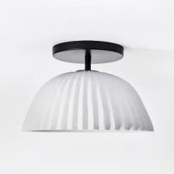Scalloped Semi-Flush Mount Ceiling Light - Threshold™ Designed With Studio McGee 8 Scalloped Semi-Flush Mount Ceiling Light - Threshold™ Designed With Studio McGee -Northlight Store GUEST 6b50e049 4ed7 42c0 b38a 9b5300cd63a6