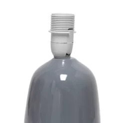 10.04" Traditional Ceramic Thimble Base Bedside Table Desk Lamp With Matching Fabric Shade Gray - Simple Designs 10 10.04" Traditional Ceramic Thimble Base Bedside Table Desk Lamp With Matching Fabric Shade Gray - Simple Designs -Northlight Store GUEST 6b5df66c c1d2 423f 97ea d8ff364ed36d
