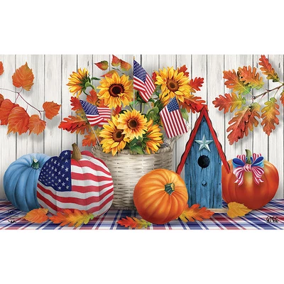 American Autumn Fall Fall Doormat 18" X 30" Indoor Outdoor Briarwood Lane 2 American Autumn Fall Fall Doormat 18" X 30" Indoor Outdoor Briarwood Lane - Image 2
