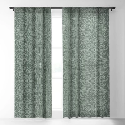 Marta Barragan Camarasa Abstract Pattern Linear Stroke Single Panel Sheer Window Curtain - Deny Designs 1 Marta Barragan Camarasa Abstract Pattern Linear Stroke Single Panel Sheer Window Curtain - Deny Designs