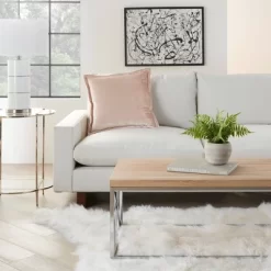 20"x20" Oversize Sofia Solid Velvet Flange Square Throw Pillow - Mina Victory -Northlight Store GUEST 6d587c66 41ae 4237 81df 462a5ad1a862